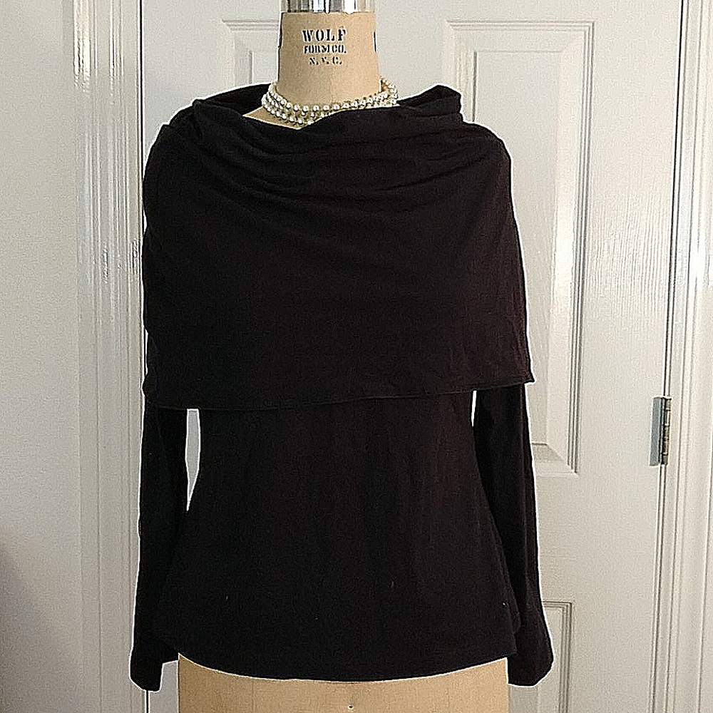 Jewel Toffier Cowl Neck Top Sz. S NWT